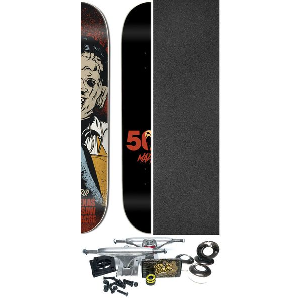 Madrid Skateboards Texas Chainsaw Massacre Headcheese Skateboard Deck - 8.5" x 32.5" - Complete Skateboard Bundle
